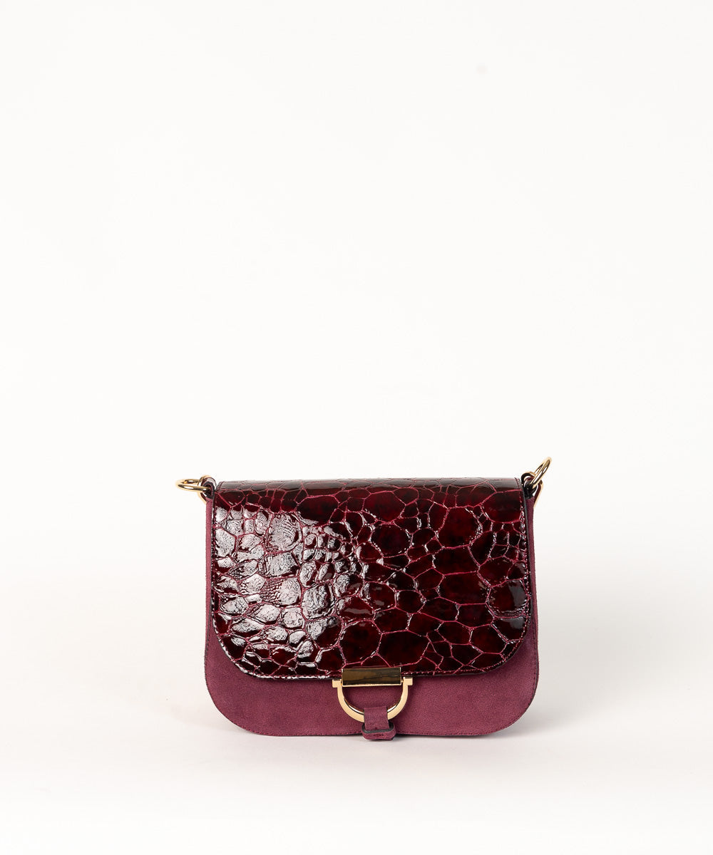 Bordo torbica Monako - Kroko uzorak / 136