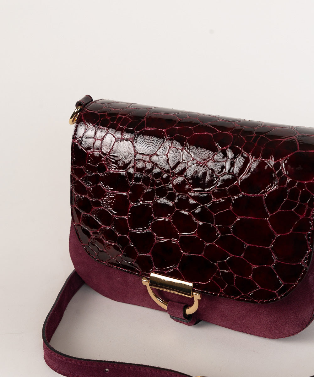 Bordo torbica Monako - Kroko uzorak / 136