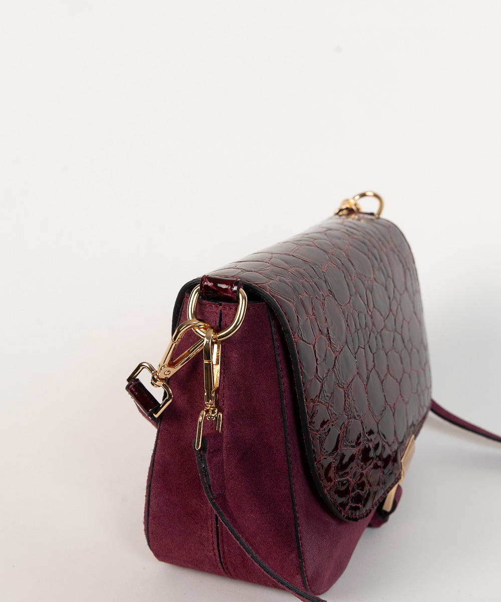 Bordo torbica Monako - Kroko uzorak / 136