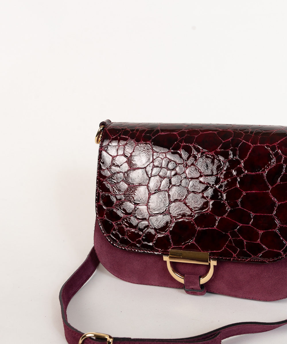 Bordo torbica Monako - Kroko uzorak / 136