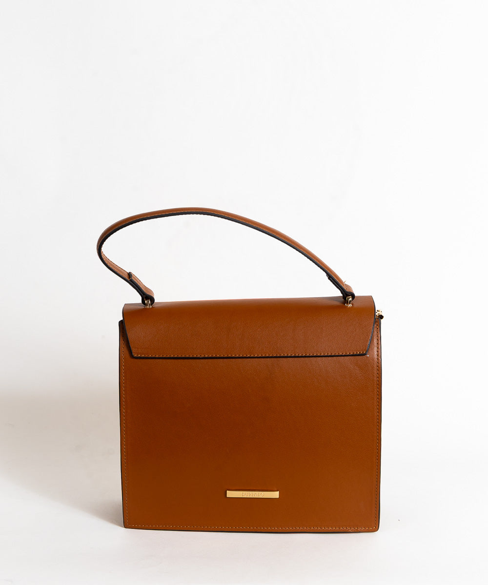 Smeđa torbica Lugo - zlato / 236