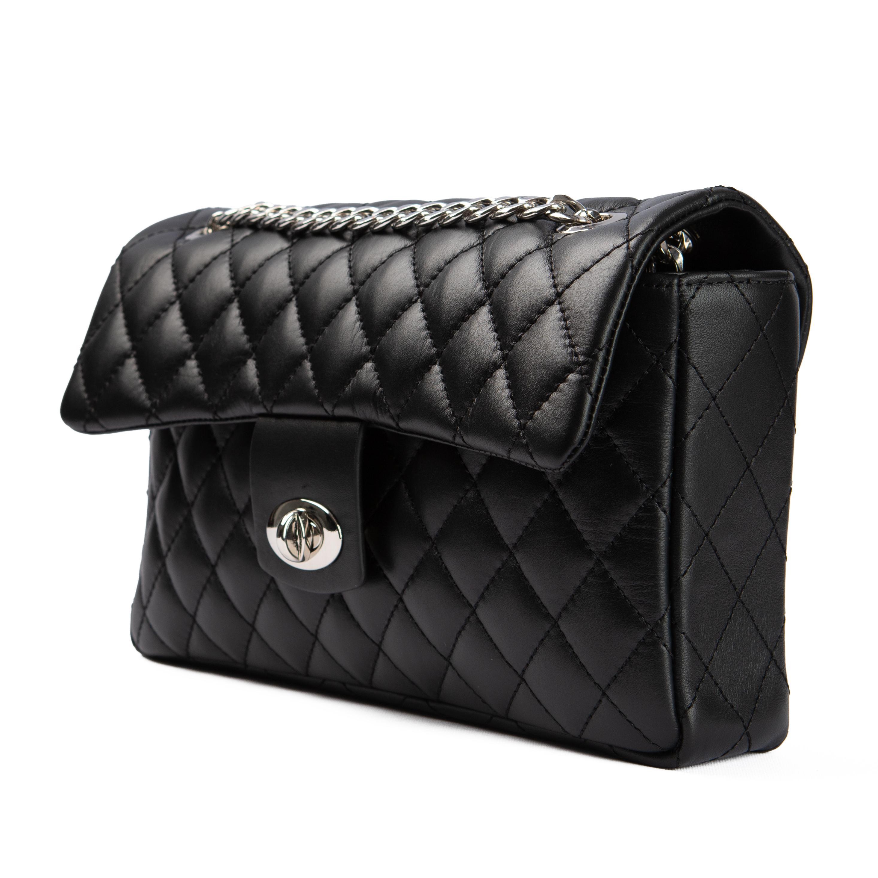 Crna torbica Boston - Srebro / 226